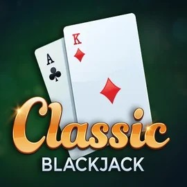 Classic Blackjack online game logo by Red Tiger Gaming on spinkoo.pl